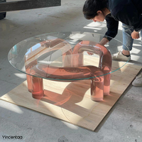 Vincentaa Mobilier d'intérieur personnalisé Table en métal Mobilier d'art Villa Mobilier d'hôtel