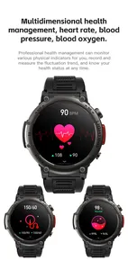 มาใหม่ล่าสุดSmartwatch Heart Rate Monitor FitCloudProกันน้ําIP67 ไฟฉายกลางแจ้งสมาร์ทนาฬิกาโทรศัพท์