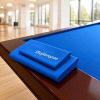 Tissu de billard bleu royal Bojianyue pour kit de rechapage de table de billard avec 6 bandes prédécoupées