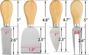 4 <strong>Cheese</strong> <strong>Knives</strong> <strong>Set</strong> <strong>Cheese</strong> <strong>Knife</strong> <strong>Cheese</strong> Fork <strong>Cheese</strong> Slicer,Butter <strong>Knife</strong> Mini Premium Stainless Steel <strong>Cheese</strong> <strong>Knife</strong> <strong>Set</strong> - Product Image 2