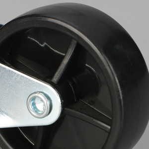 Furniture <b>Caster</b> 3-Inch Swivel Threaded Stem Polyurethane <b>Wheel</b> Silent Industrial Use Steel Construction - Product Image 3