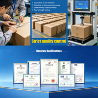 Boîtes d'expédition auto-érectables en carton ondulé kraft robuste, imprimées sur mesure en quadrichromie avec dorure, pour supermarchés électroniques