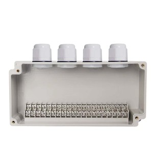Boîte de jonction étanche IP67 en plastique ABS, boîte de dérivation de câbles extérieure résistante à la pluie, surface blanche scellée - Product Image 2