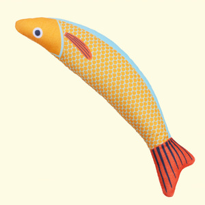 Hierba de algodón sostenible, juguete para mascotas, gatos, perros, hierba gatera, simulación de pescado, mordedor, palo de entrenamiento, autoentretenimiento, bolsa de juguete para gatitos, felpa - Product Image 3