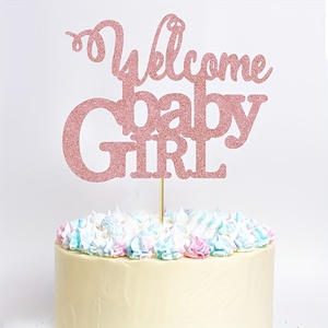 Decorazione per <span class=keywords><strong>Torta</strong></span> di Benvenuto per Primo Compleanno Bambina, Decorazione per <span class=keywords><strong>Torta</strong></span> di Benvenuto per Bambino, Decorazioni Selezionate per Torte di Compleanno e Baby Shower - Product Image 5