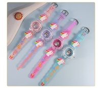 Montre à quartz créative à cadran 3D de dessin animé pour garçons et filles de l'école primaire, série pour enfants avec boîtier lumineux
