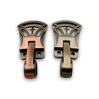 Poignée de cercueil et accessoires 9527 en panneau en plastique ABS, charnière et embouts avec barre en acier de 25mm de diamètre