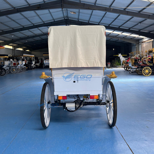 Vente directe usine : Chariot de chevaux électrique romantique victorien à 4 roues, structure en acier, pour excursions panoramiques, haut de gamme, personnalisable pour mariages - Product Image 6