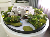 Model Skala Arsitektur Vila Kustom dengan Kolam Renang dan Lanskap untuk Pajangan Real Estat