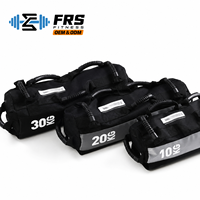 Sac de musculation personnalisé FRS avec logo, 10 kg, 20 kg, 30 kg, en nylon 1050D, multi-poignées, sac de sable pour CrossFit, entraînement de force, vente en gros