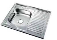 Évier de cuisine professionnel en acier inoxydable 304 à cuve unique, fait main, de haute qualité, avec robinet en laiton, vente directe usine