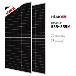 Panneau solaire bifacial Longi LR5-72 <span class=keywords><strong>HPH</strong></span> 550W, type N, 535W 540W 545W, demi-cellule, panneaux photovoltaïques Longi 550W pour usage domestique - Product Image 1