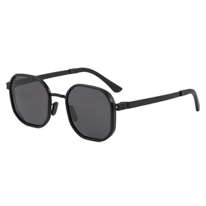 Venta al por mayor de moda logotipo personalizado TR90 plástico <span class=keywords><strong>acero</strong></span> polarizado cuadrado conducción UV400 gafas de sol - Product Image 5