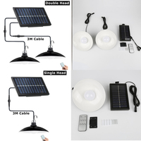 Bombilla Solar de 1 cabeza para exteriores, luz Led colgante remota, diseño de bombilla, recargable, batería Solar