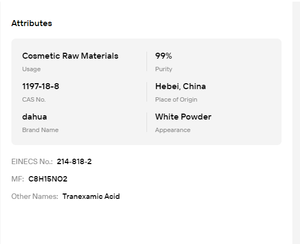 Base de Formulation de Crème Solaire Réparatrice Anti-taches à l'Acide Tranexamique d'Origine Chinoise - Product Image 6