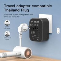 Chargeur de voyage universel USB Type C, charge rapide PD, prise rétractable pour appareil photo, MacBook, ordinateurs portables