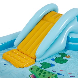 Centro de Juegos Acuáticos Inflable con Forma de Flamenco, Piscina Infantil para Jardín con Tobogán y Piscina de Pelotas, Juguete de Piscina al Aire Libre para Niños Pequeños - Product Image 3