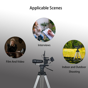 Trépied de cinéma et de télévision trépied double pied en aluminium <span class=keywords><strong>pour</strong></span> SLRS et caméras vidéo - Product Image 4
