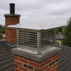 Db Wholesale Cubierta para Chimenea de 12 x 12 Pulgadas, Acero Inoxidable 304, Diseño Industrial, para Chimenea de Cocina Independiente - Product Image 2