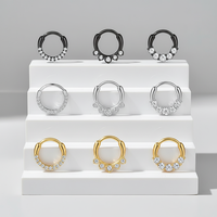 Xinfocus 2026 Design Tendance Anneau Clicker pour Septum, Anneaux de Nez, Piercing à Segment Articulé pour Cartilage, Hélix, Tragus