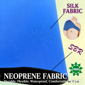 Cinta de <span class=keywords><strong>cord</strong></span>ón de tubo de tela de goma de neopreno 1,5mm impermeable negro brillante naranja para trajes de neopreno cubierta de granizo cinturón de cintura - Product Image 4