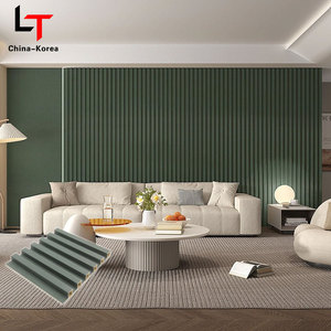 Panel de pared WPC estriado moderno para interiores y exteriores, tablero de listones de PVC, rejilla de madera, plástico, compuesto, decoración de fondo de <span class=keywords><strong>TV</strong></span> - Product Image 3