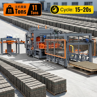 Usine de blocs entièrement automatique industrielle QT12-15 |   23 000 pièces/jour |   Machine robuste 11T avec moteur et boîte de vitesses à commande PLC Siemens