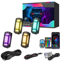 Feux LED RGB DC12V IP68 2835 avec 36 LED pour véhicules tout-terrain, SUV, etc.