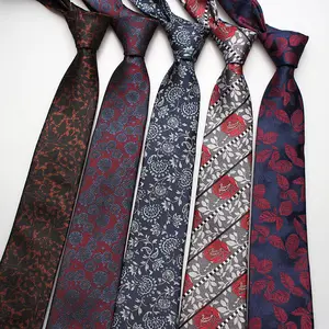 เนคไทผ้าแจ็คการ์ดสีขาวลายทางสำหรับผู้ชาย,เนคไทแฟชั่นสไตล์ลำลองสีแดงลายทางสำหรับธุรกิจ