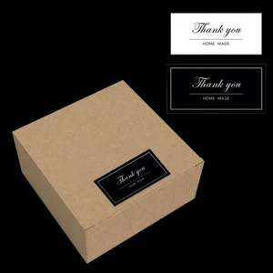 Vente flash - Étiquettes autocollantes personnalisées avec logo imprimé, papier adhésif, estampage à chaud doré, étiquettes de remerciement pour l'emballage - Product Image 1