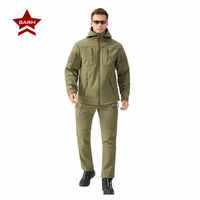 Herfst Winter Unisex Waterdicht Winddicht Warm Slijtvast Softshell Wandeljack met capuchon Outdoorkleding