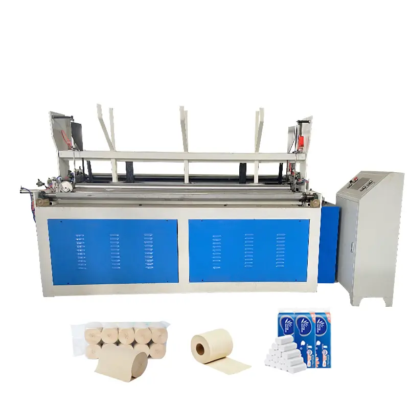 Máquinas de producción de papel higiénico completamente automáticas de gran oferta, máquina para hacer papel higiénico
