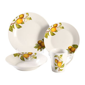 Assiettes en porcelaine design citron ménage assiettes en céramique vaisselle nordique - Product Image 4