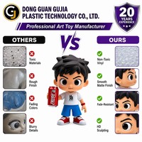 Chibi-Jungenfigur Weißes T-Shirt Blaue Shorts Getränkedose PVC Sammlerfigur Schreibtisch-Dekoration Geschenk