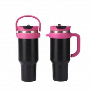 Offre Spéciale – Gobelet Isotherme Portable en Acier Inoxydable de 40 oz avec Poignée – Grande Capacité pour Voyage et Camping - Product Image 1