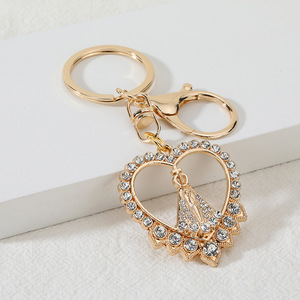 Винтажный религиозный брелок с имитацией эмали металлический брелок для ключей католический подарок аксессуары брелок - Product Image 6