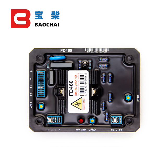 FD460 Stabilizer Board Generator AVR Automatic Voltage Regulator 3 Phase Diesel Unit Excitation Regulator Board Replacement