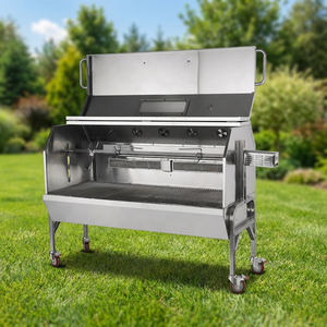 Griglia a Gas <span class=keywords><strong>per</strong></span> Barbecue all'Aperto con Girarrosto <span class=keywords><strong>per</strong></span> Maiale Intero e Agnello, Ideale <span class=keywords><strong>per</strong></span> Feste a Tema Calcistico - Product Image 1