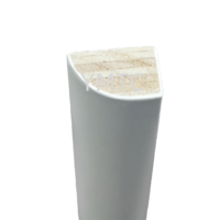 Moulure de chaussures en pin à jointure à languettes, profil quart de cercle, en MDF et LVL, avec apprêt blanc, personnalisable, prix de gros