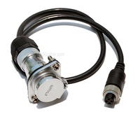 Connecteur de remorque Din à un canal 5 broches pour voiture Suzy câble vidéo à ressort hélicoïdal 4PIN 2 supports PVC moniteur remorque de camion