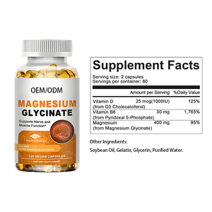 D3 Vitamin Mineral kompleksi kas bina iyi gıda takviyeleri ile özel marka magnezyum glisinat takviyesi - Product Image 3