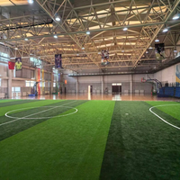 Stade de football intérieur certifié CE, structure en acier à travées libres, bâtiment préfabriqué, arène de football multifonctionnelle, gymnase, garantie 50 ans