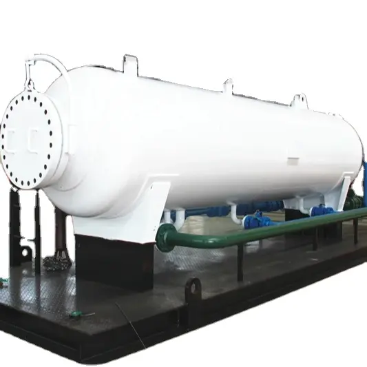 Separador de prueba de pozos de petróleo separador trifásico recipiente a presión ASME