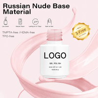 Vernis Gel UV Haute Transparence Effet Brillant Nude Russe, Matériau Sans HEMA, OEM, Résine de Vernis Gel UV à Base Végétale