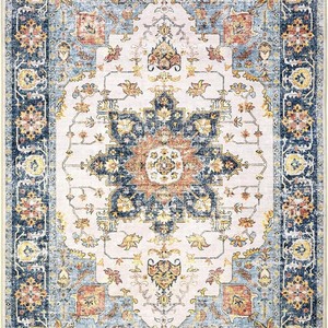 <span class=keywords><strong>Tappeto</strong></span> <span class=keywords><strong>Etnico</strong></span> Bohemien Lavabile in Lavatrice, Design Semplice, Anti-restringimento, Pieghevole, Leggero, Resistente alle Macchie, a Pelo Corto e Compatto - Product Image 6