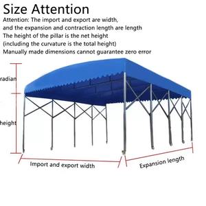 Tente manuelle télescopique avec roues, coulissante, pour abri de voiture, garage, stand, <span class=keywords><strong>barbecue</strong></span>, salon professionnel, ou comme abri de stationnement extérieur. - Product Image 6