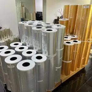 Qinyu static cling window hologram 200 micron anti uv greenhouse ab 100m dtf film