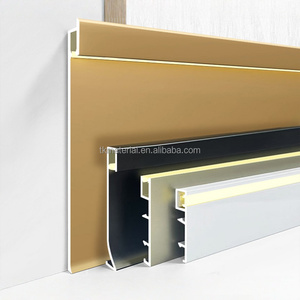 Profilo LED per Illuminazione Bordi Pavimento, Battiscopa in Alluminio con Luce LED, Base Grigia o Nera, Illuminazione per Battiscopa - Product Image 6