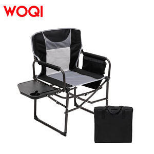 مصنع ووكي يصنع كراسي تخييم قابلة للطي محمولة للاستخدام الخارجي في الحدائق والشواطئ مع طاولات جانبية - Product Image 1