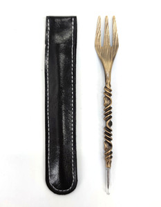 Accesorios para narguile, perforador de tenedor para narguile, dos extremos usan un tenedor clásico doble para narguile, <span class=keywords><strong>shisha</strong></span>, tabaco, embalado con bolsa de cuero - Product Image 3